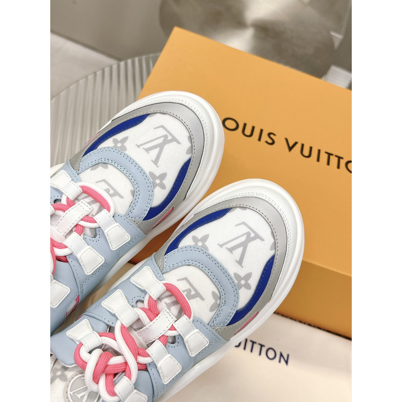 l**is V*t*n lv archlight trainers white grey monogram