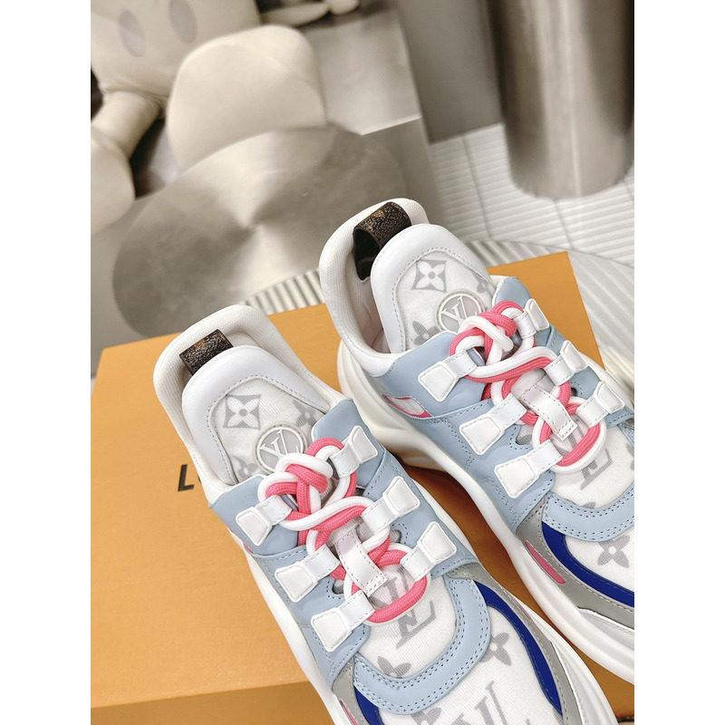 l**is V*t*n lv archlight trainers white grey monogram