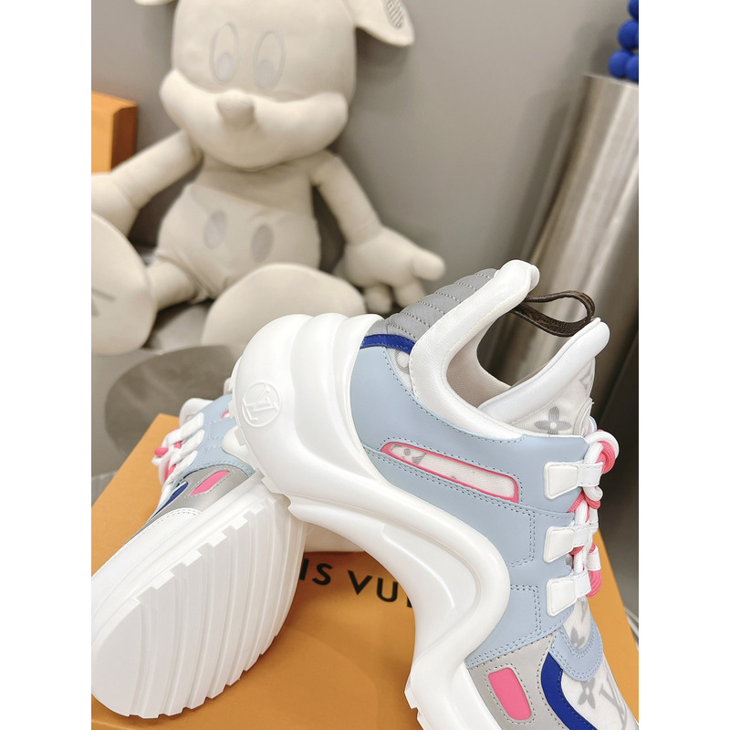 l**is V*t*n lv archlight trainers white grey monogram