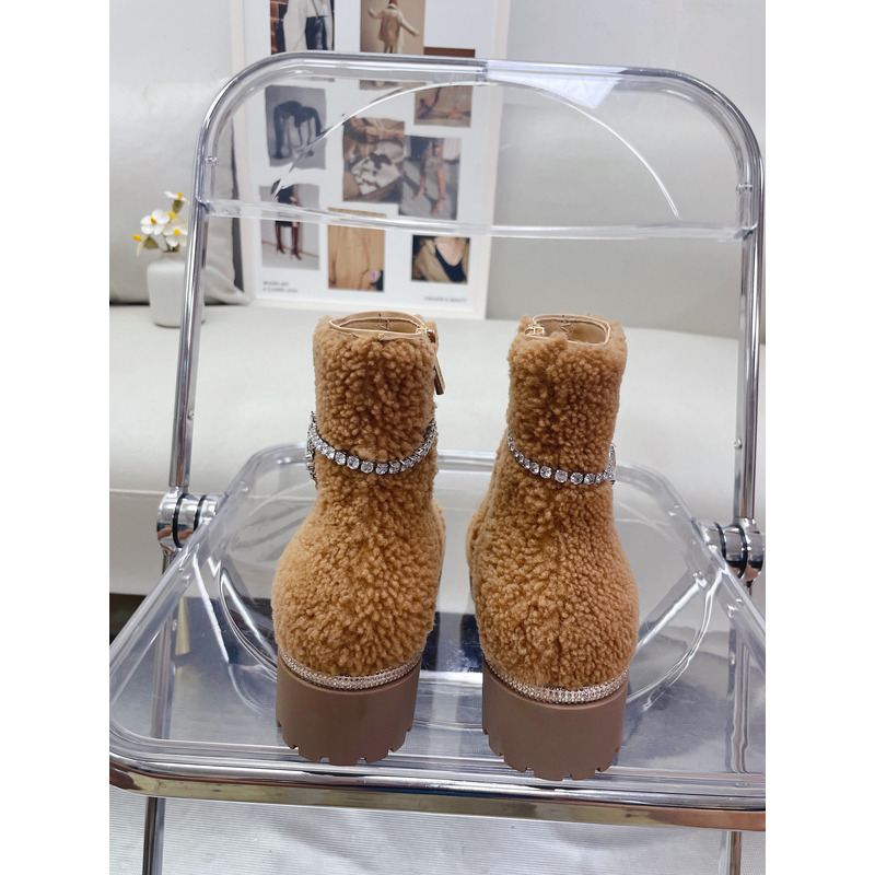 Rene Caovilla Shearing Boots Brown