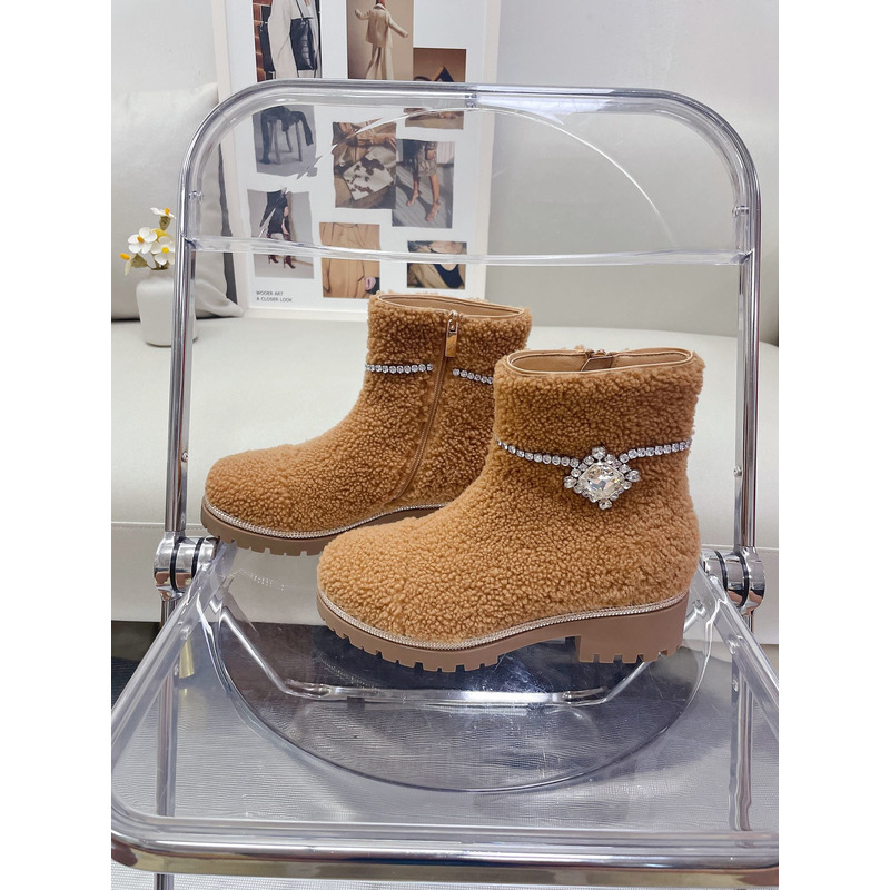 Rene Caovilla Shearing Boots Brown