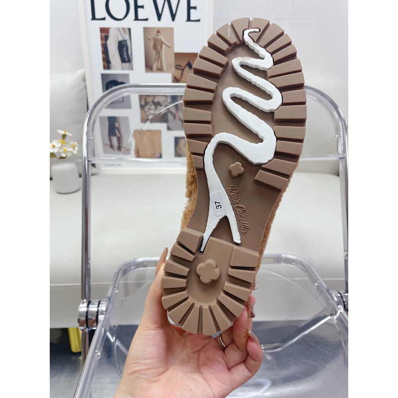 Rene Caovilla Shearing Boots Brown