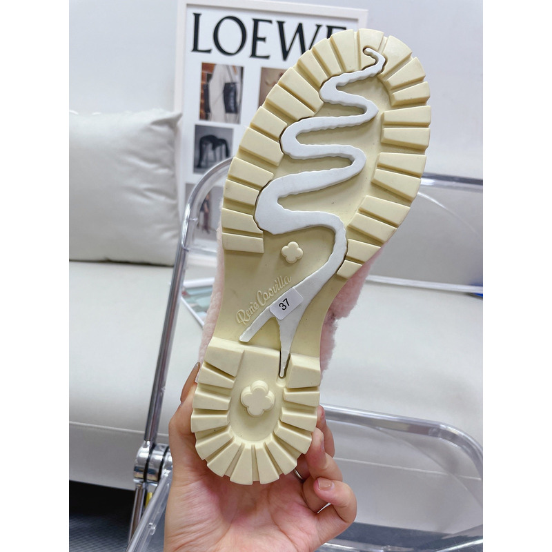 Rene Caovilla Shearing Boots Pink