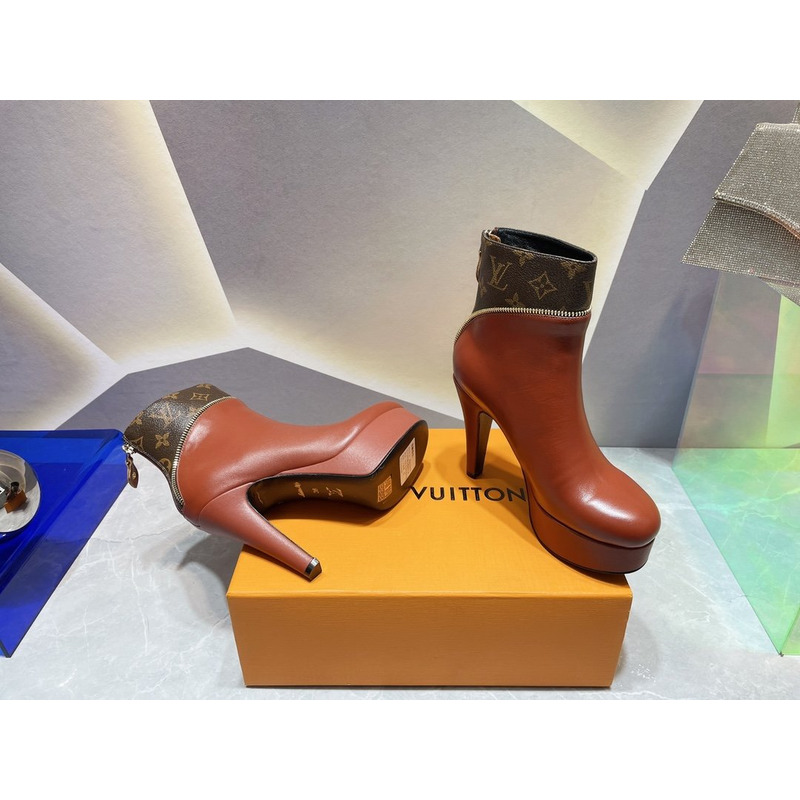 l**is V*t*n afterglow platform ankle boots coffee