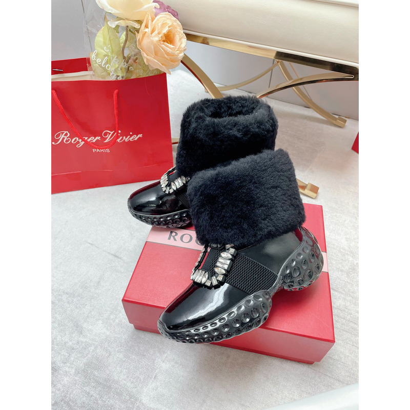 -Roger Vivier Light Socks Strass Black