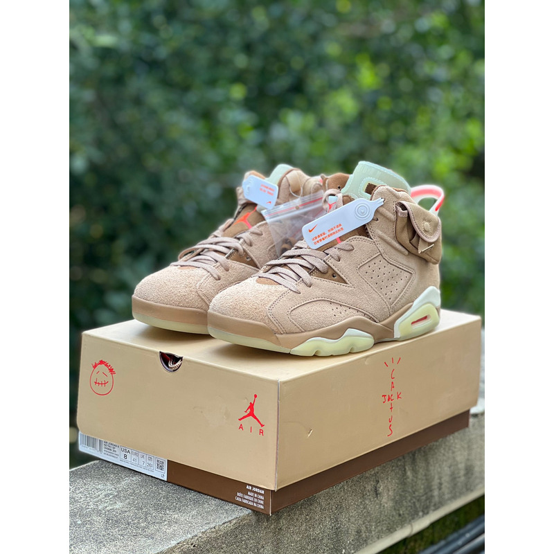 Air Jordan 6 x Travis Scott Retro ''British Khaki'' DH0690 200