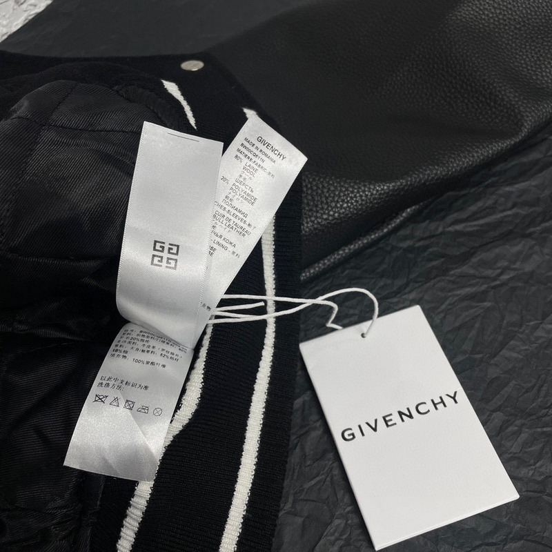 Givenchy Cropped Bomber Jacket Black