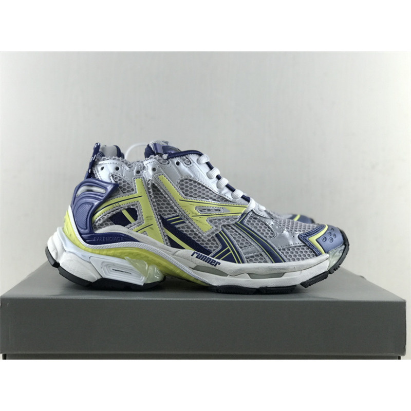 Ba*len*cia*ga runner white blue yellow