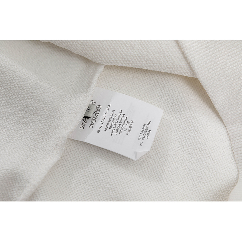 Ba*len*cia*ga collegiate logo sweatshirt white