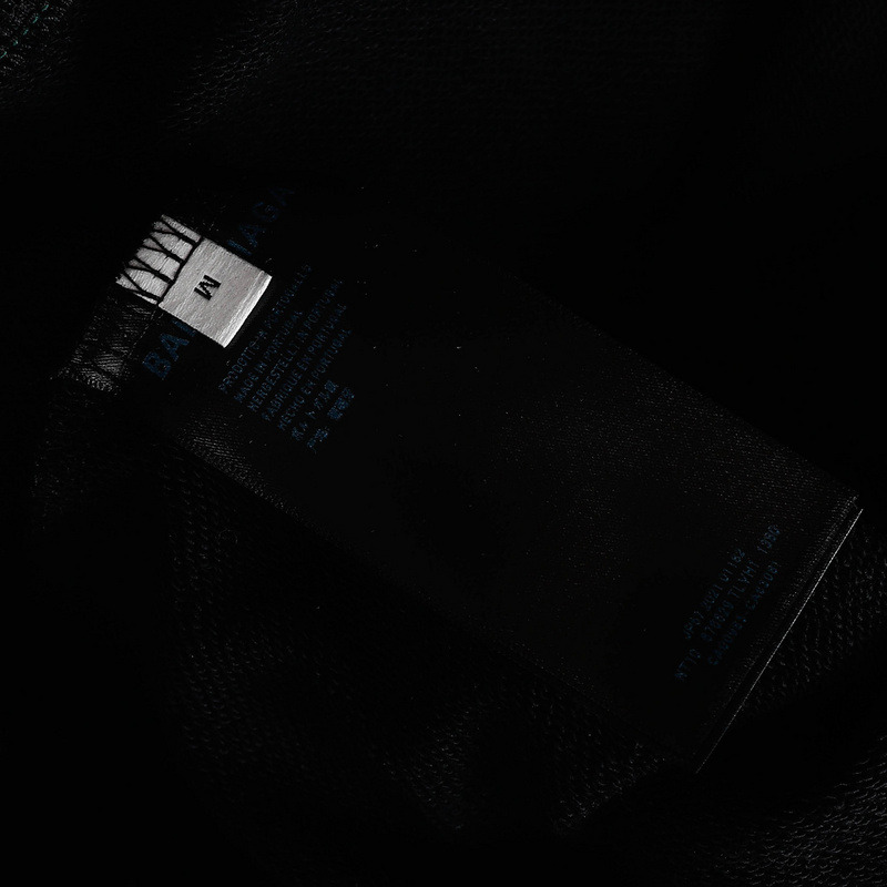 Ba*len*cia*ga bb white logo hoodie black