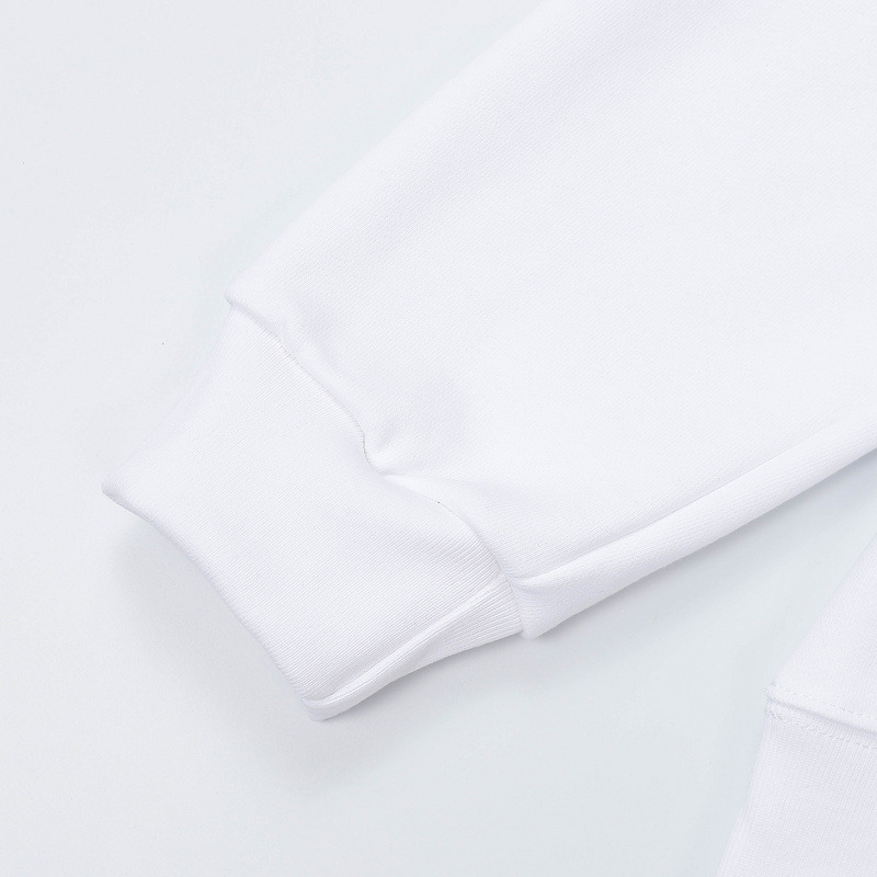 Ba*len*cia*ga green logo hoodie white