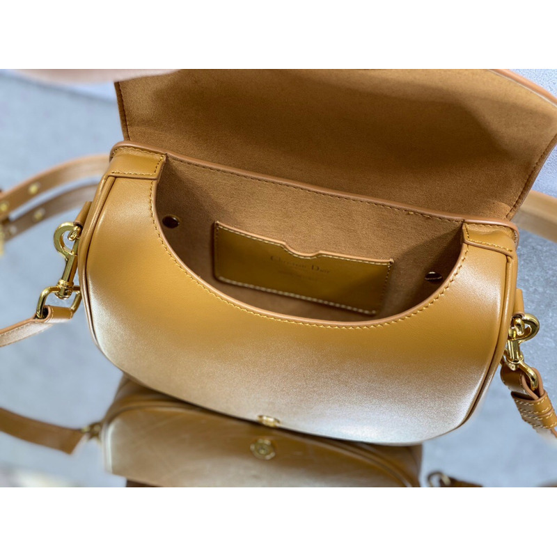 D*or bobby bag medium box calfskin caramel