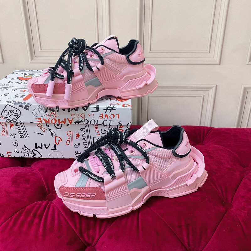 Dolce & Gabbana Chunky Sole Low-top Pink Sneakers