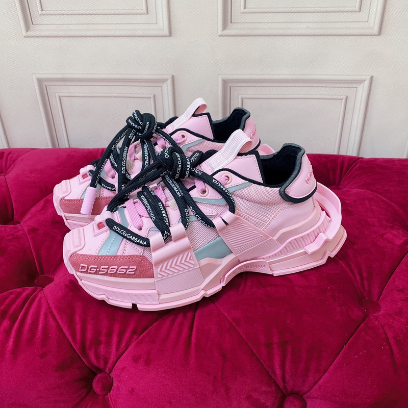 Dolce & Gabbana Chunky Sole Low-top Pink Sneakers