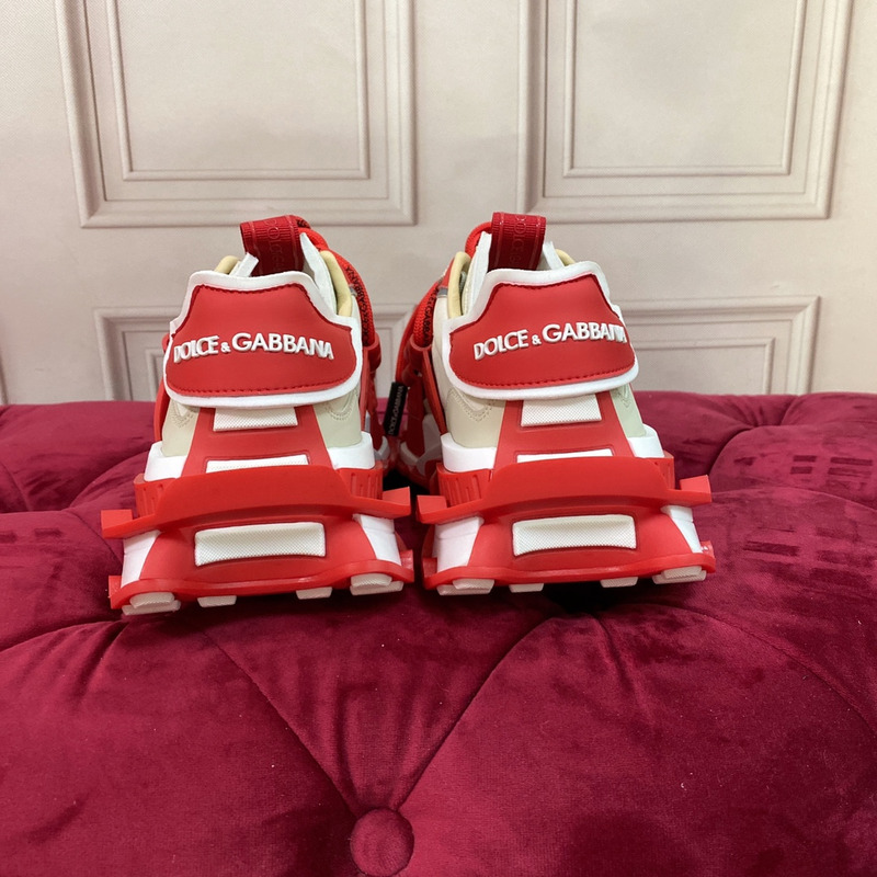 Dolce & Gabbana Chunky Sole Low-top Red Sneakers
