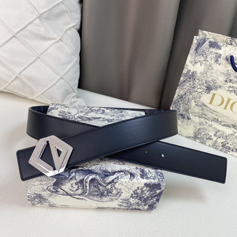 d*or black cd Di*m*nd canvas and smooth calfskin silver