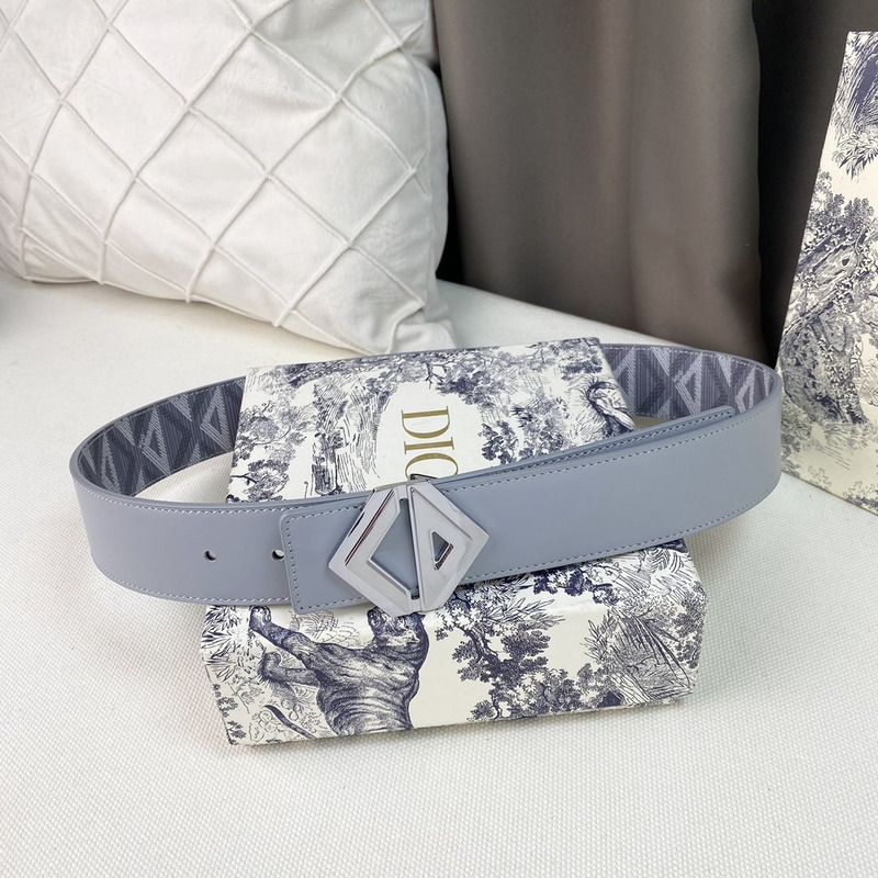 d*or gray cd Di*m*nd canvas and smooth calfskin silver