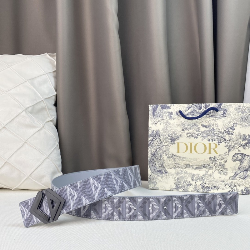 d*or gray cd Di*m*nd canvas and smooth calfskin black