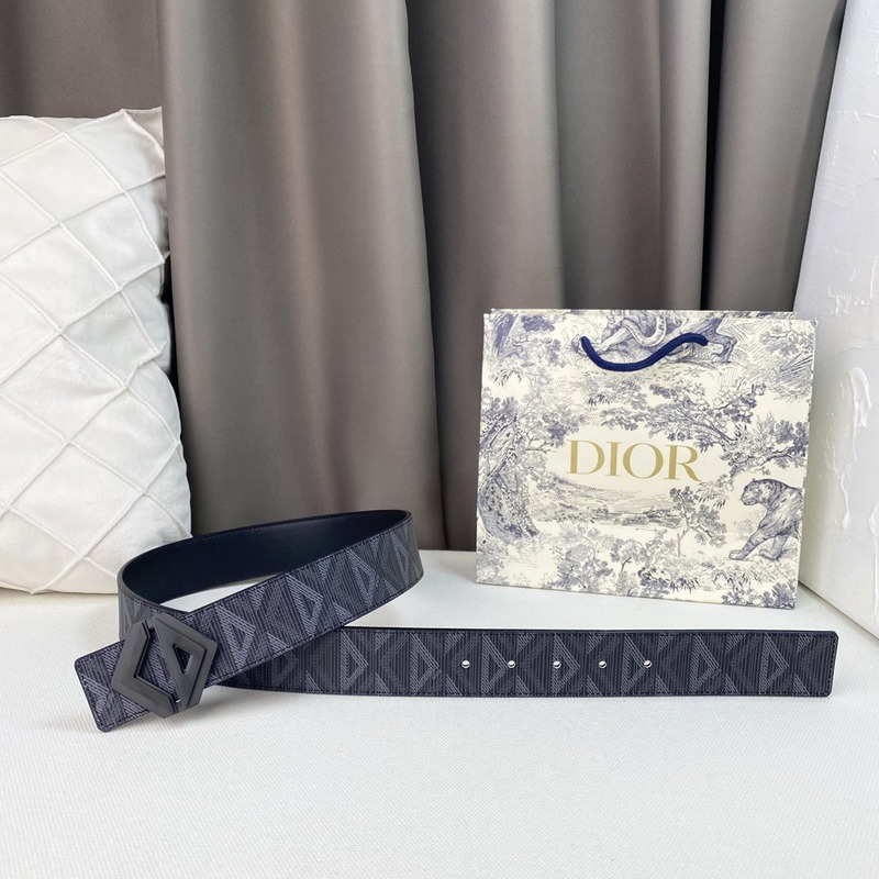 d*or black cd Di*m*nd canvas and smooth calfskin