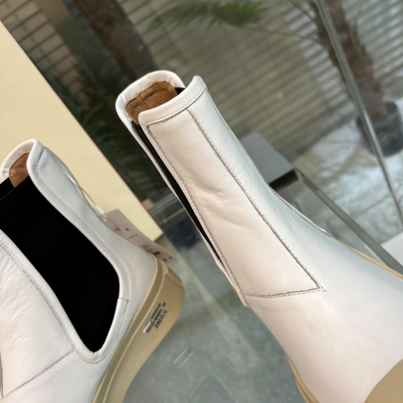 Marni Pablo Chelsea Boots White