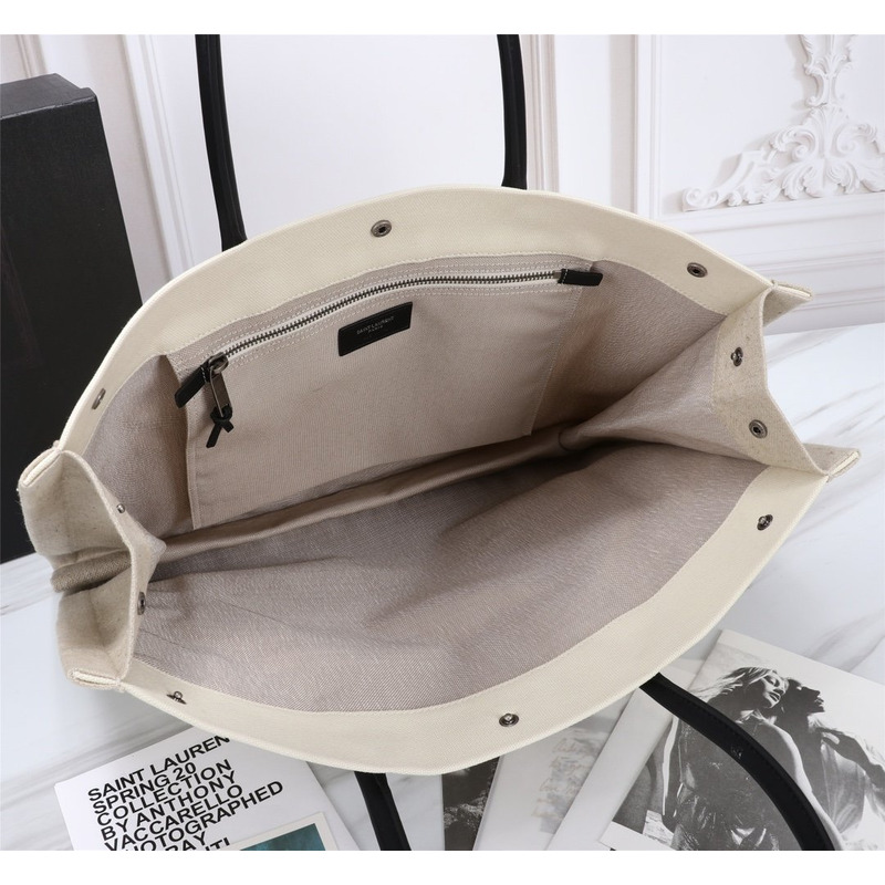 Saint Laurent Rive Gauche logo Tote Bag