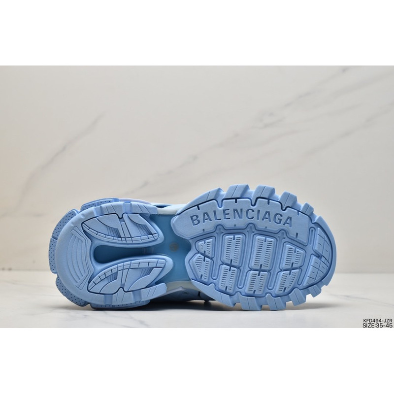 Ba*len*cia*ga triple s clear sole light blue