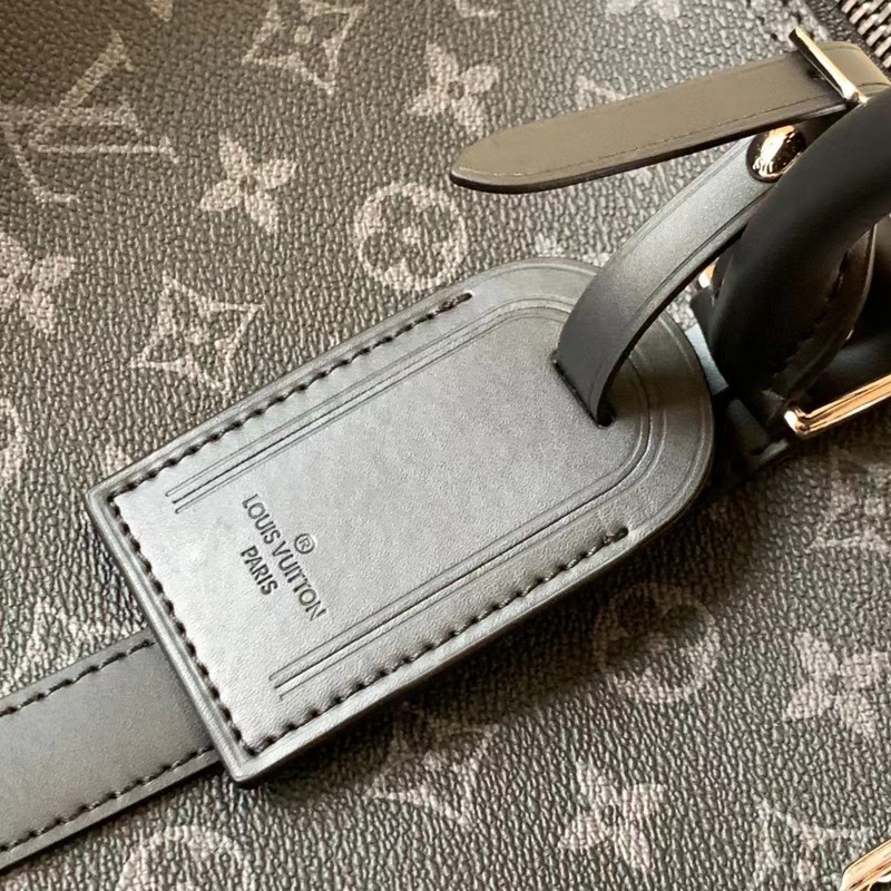 l**is V*t*n black monogram eclipse keepall bandouliere 55 duffle bag