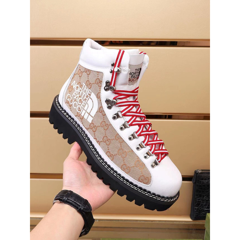 g*u*i x the n0*h F**e ankle boots white