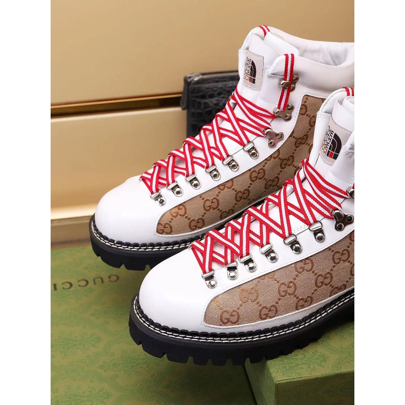 g*u*i x the n0*h F**e ankle boots white