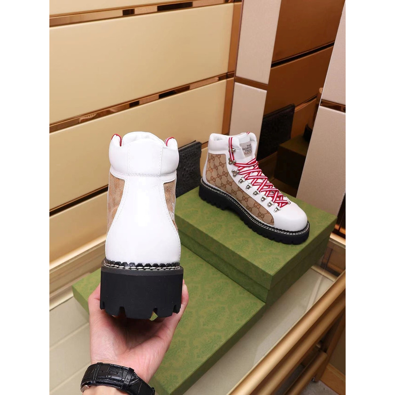 g*u*i x the n0*h F**e ankle boots white