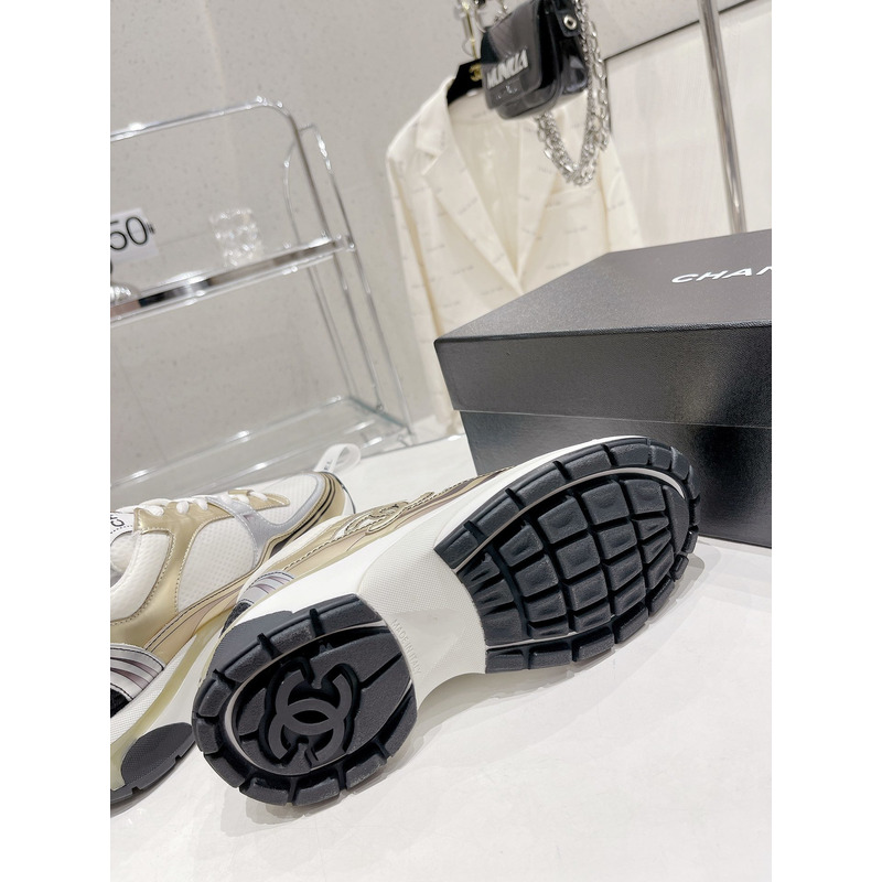 Ch*el cc runner gold laminate bag