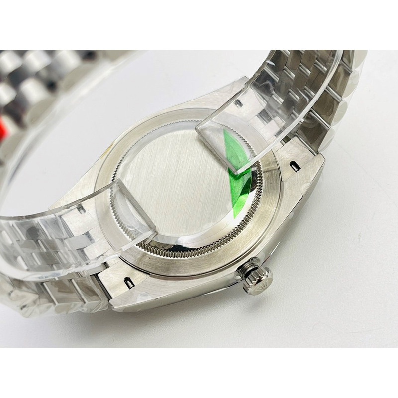 rolex stainless steel grey dial Di*m*nds inside  41mm