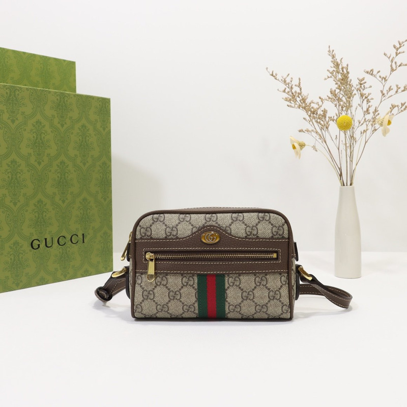 G*u*i ophidia crossbody monogram gg mini brown