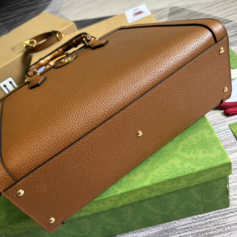 G*u*i G*u*i diana medium bamboo tote natural leather