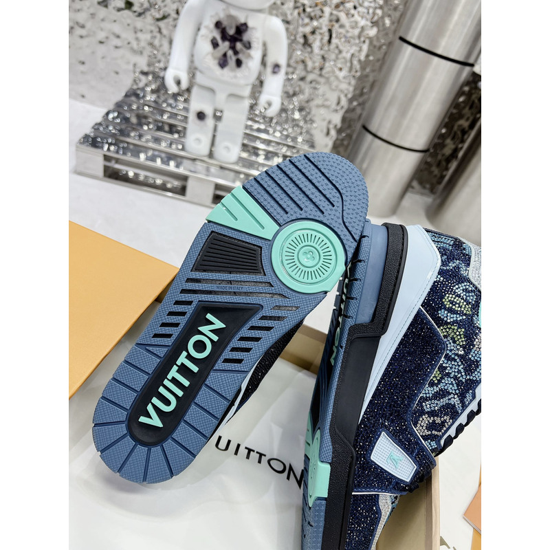 l**is V*t*n lv trainer sneaker lowblack green