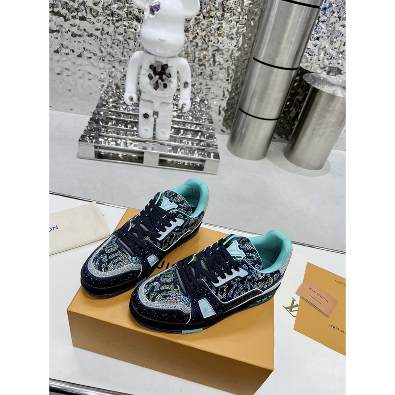 l**is V*t*n lv trainer sneaker lowblack green