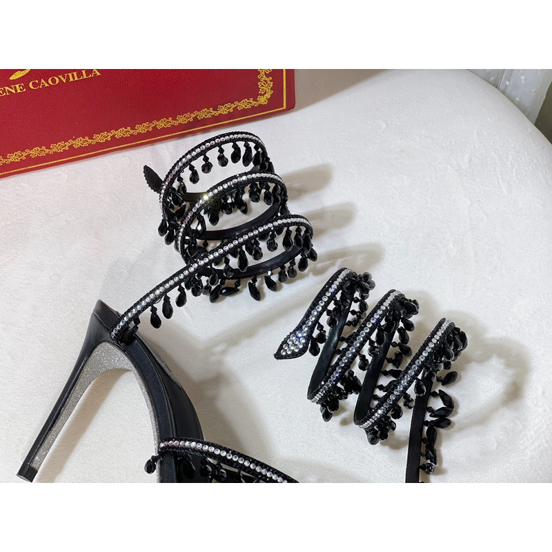 René Caovilla Cleo Embellished Sandals