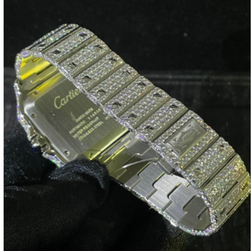 Cartier Santos Iced Out 2022 - WSSA0018