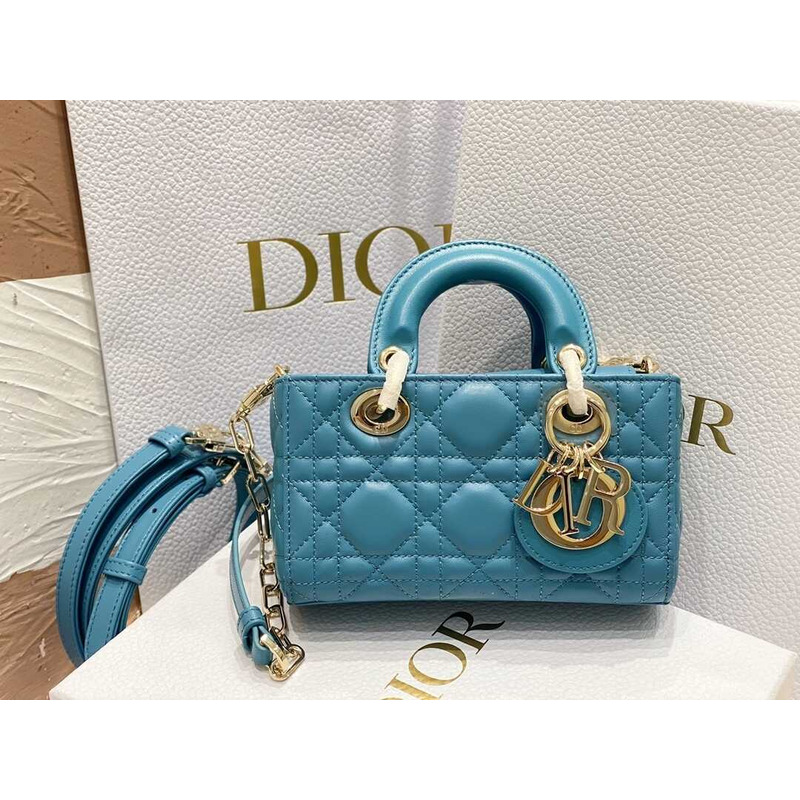 D*or micro lady d-joy bag blue color