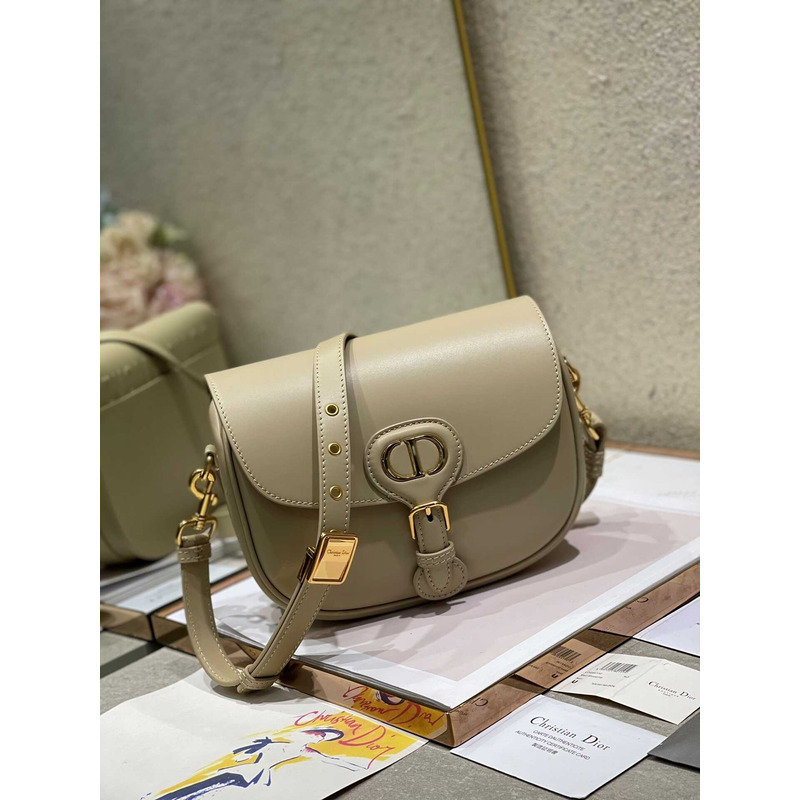 D*or bobby bag medium box calfskin tan