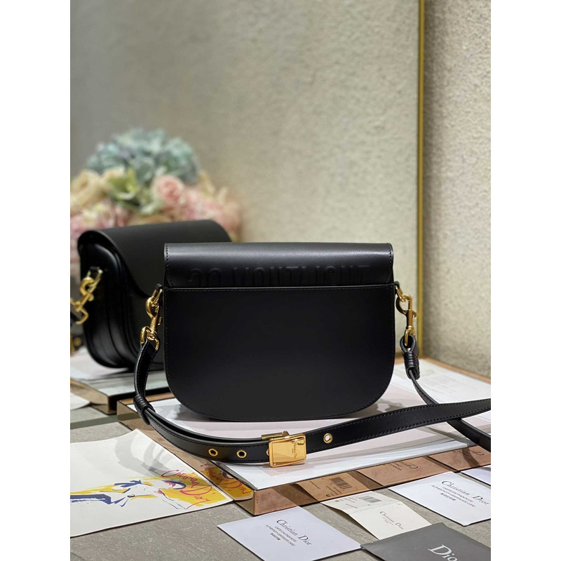 D*or bobby bag medium box calfskin black