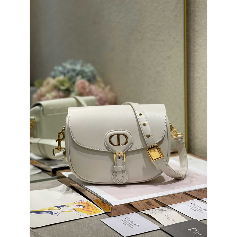 D*or bobby bag medium box calfskin latte