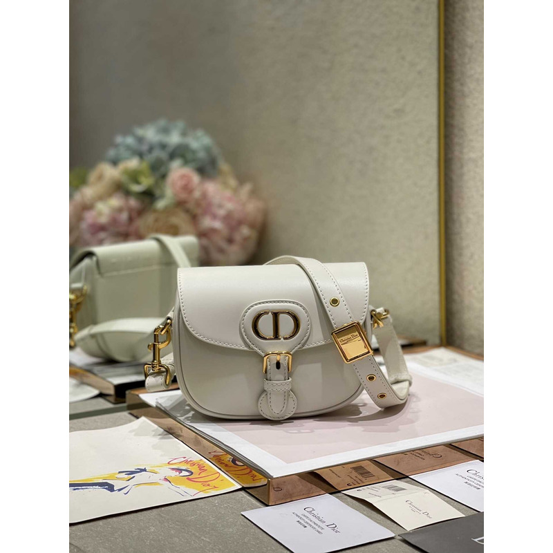 D*or bobby bag small box calfskin latte