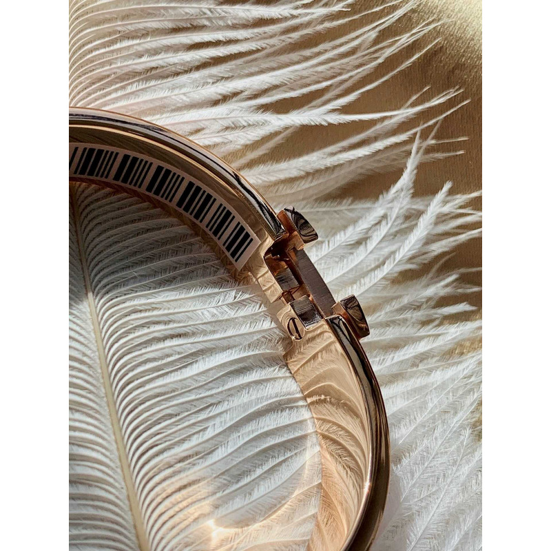 H**mes green enamel gold h buckle bracelet