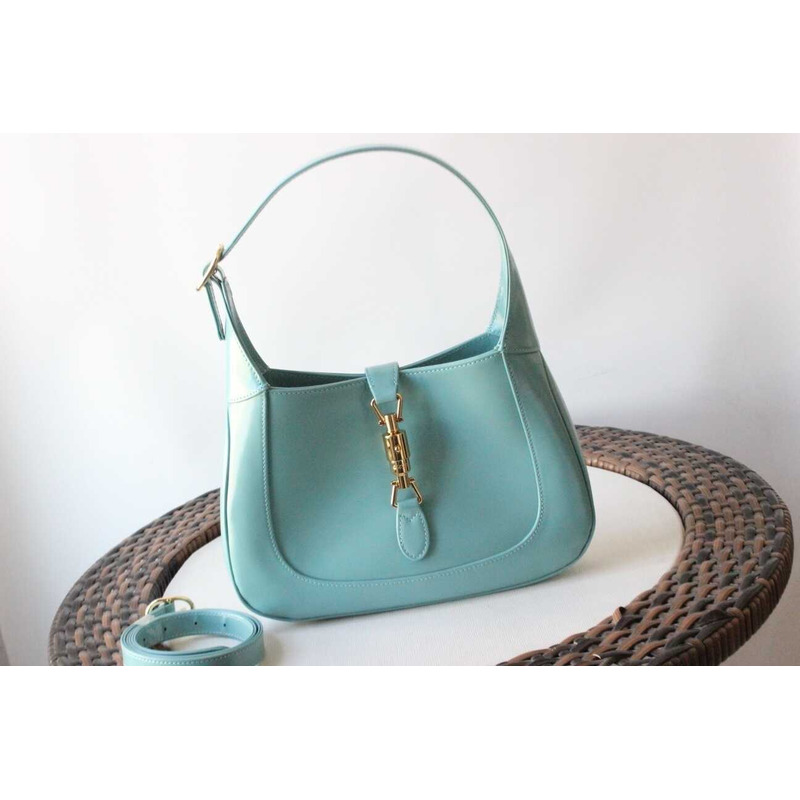 G*u*i jackie 1961 small shoulder bag blue leather
