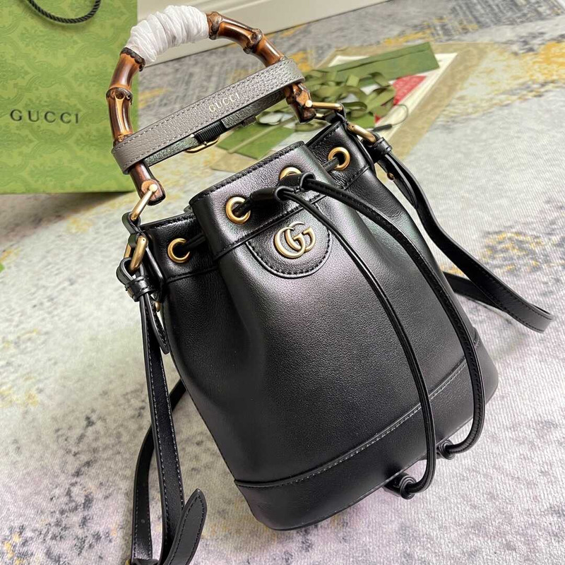 G*u*i diana mini bucket bag black