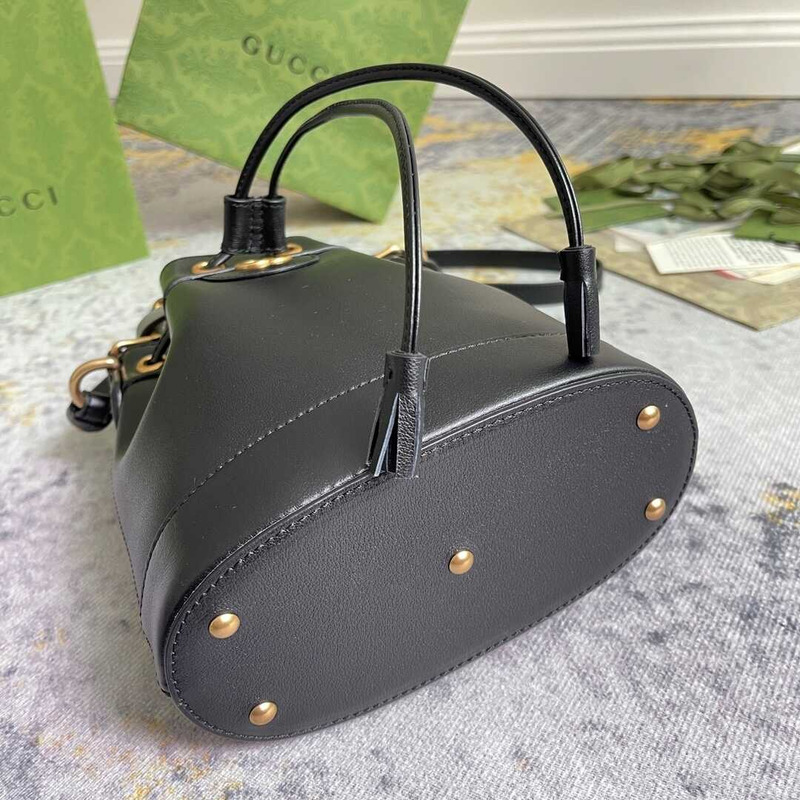 G*u*i diana mini bucket bag black