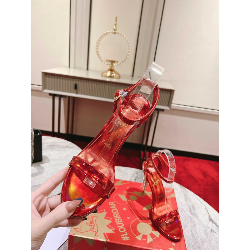 Ch**an louboutin women lipstrass queen red