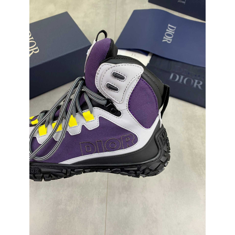 D*or D*orizon hiking ankle boot purple technical mesh and rubber