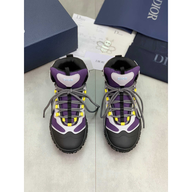 D*or D*orizon hiking ankle boot purple technical mesh and rubber